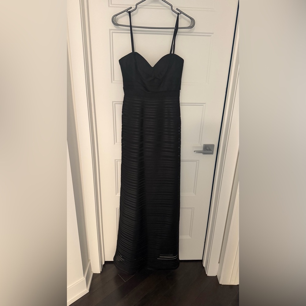BCBGMaxAzria Black Strapless Dress